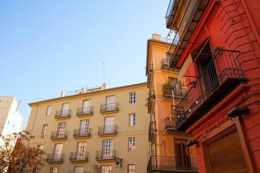 Valencia Placa Plaza del Tossal in Barrio del Carmen at Spain