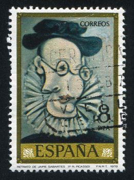 SPAIN - CIRCA 1978: stamp printed by Spain, shows Jaime Sabartes (Pablo Ruiz Picasso), circa 1978