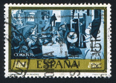 SPAIN - CIRCA 1978: stamp printed by Spain, shows The Meninas (Pablo Ruiz Picasso), circa 1978