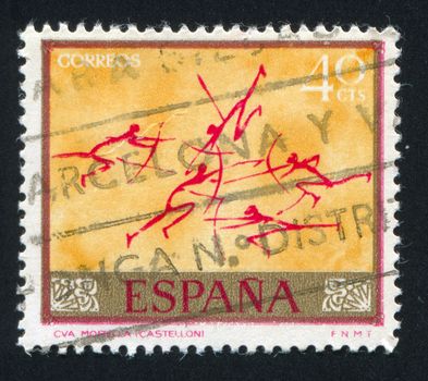 SPAIN - CIRCA 1967: stamp printed by Spain, shows Archers, circa 1967