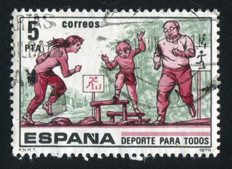 SPAIN - CIRCA 1979: stamp printed by Spain, shows Sport for Everybody, circa 1979