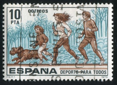 SPAIN - CIRCA 1979: stamp printed by Spain, shows Sport for Everybody, circa 1979