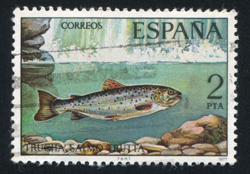 SPAIN - CIRCA 1977: stamp printed by Spain, shows Winter, circa 1971