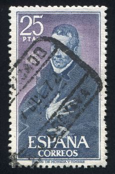 SPAIN - CIRCA 1970: stamp printed by Spain, shows St. Juan de Avila, by El Greco, circa 1970