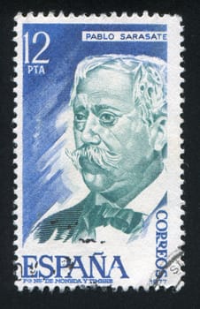 SPAIN - CIRCA 1977: stamp printed by Spain, shows Pablo Sarasate, circa 1977