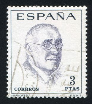 SPAIN - CIRCA 1966: stamp printed by Spain, shows Carlos Arniches, circa 1966