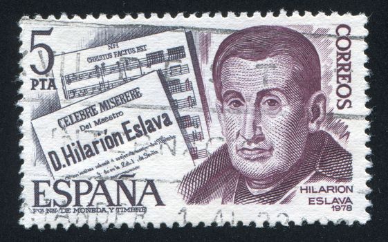 SPAIN - CIRCA 1978: stamp printed by Spain, shows Hilarion Eslava, circa 1978