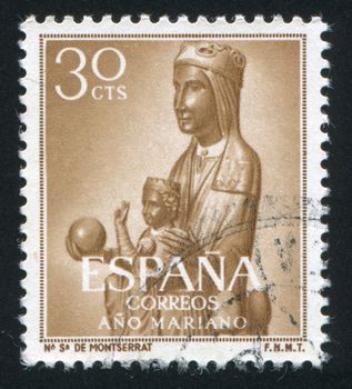 SPAIN - CIRCA 1931: stamp printed by Spain, shows Black Virgin, circa 1931