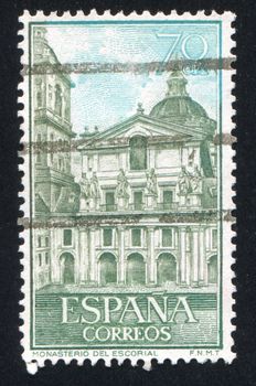 SPAIN - CIRCA 1961: stamp printed by Spain, shows Views of Escorial, circa 1961