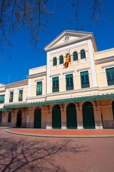 Valencia old train FEVE station Pont de Fusta estacion de Madera