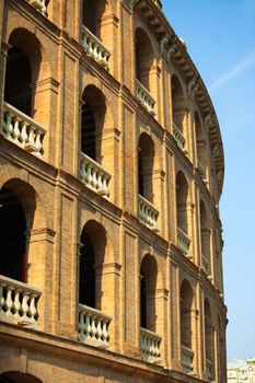 Plaza de toros de Valencia bullring in spain