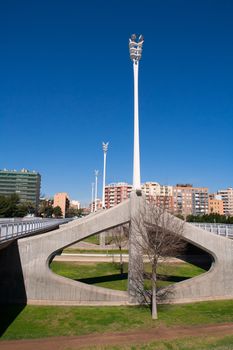 Valencia Pont de les Arts Puente de las Artes bridge in Spain