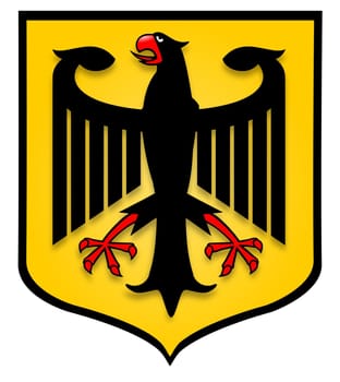 Illustration of the German coat of arms