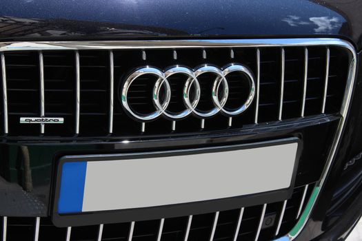 beautiful and luxury sign of auto Audi