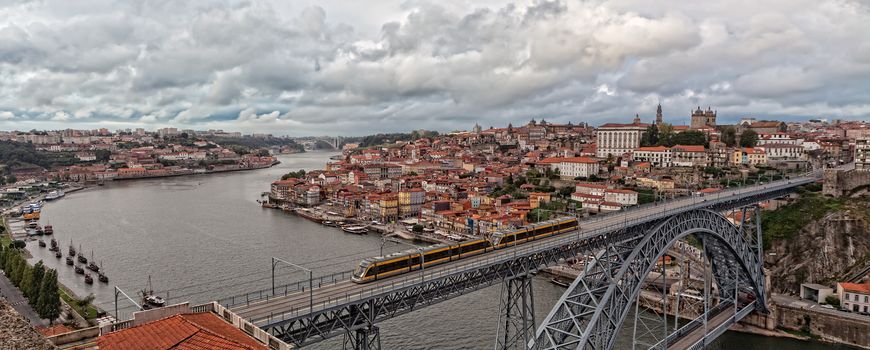 Panorama of the city of Porto and the river Douro