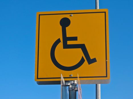 traffic signs sign kotor��y oboznachaet Route to disabled,