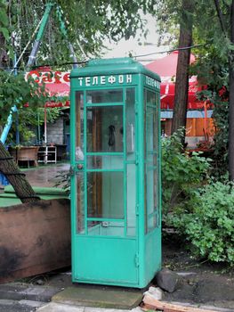 Somehow this old Soviet era phone box has survived in Gyumri's Central Park