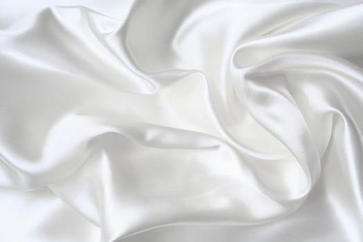 Smooth elegant white silk can use as wedding background 