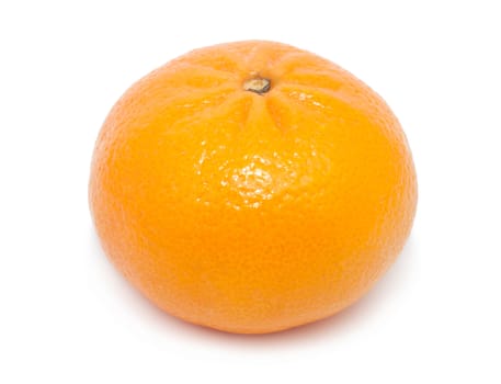 Juicy tangerine or mandarin isolated on white background