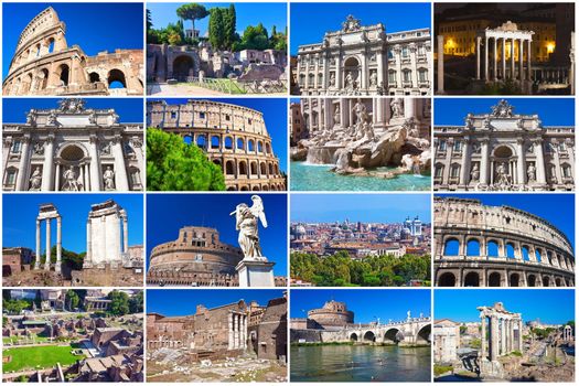 Collection of beautiful photos in Rome, Italy