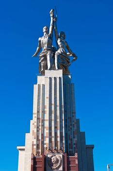 Monument Worker and Kolkhoz Woman in  Moscow. Russia