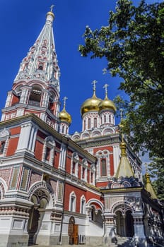 Beautiful church in Bulgaria, Shipka city. With amazing architecture and colors!