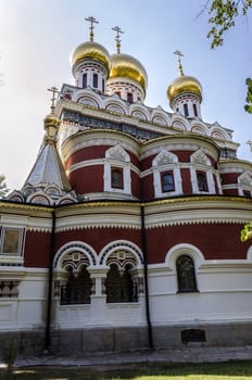 Beautiful church in Bulgaria, Shipka city. With amazing architecture and colors!