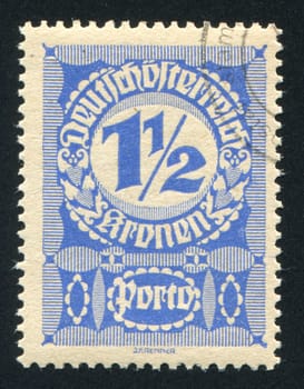 AUSTRIA - CIRCA 1916: stamp printed by Austria, shows ornament, circa 1916