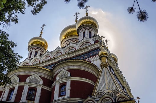 Beautiful church in Bulgaria, Shipka city. With amazing architecture and colors!