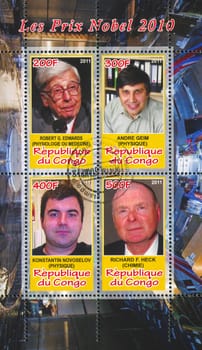 CONGO - CIRCA 2011: stamp printed by Congo, shows famous people, circa 2011