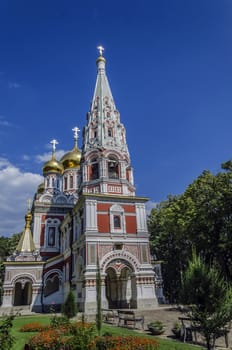 Beautiful church in Bulgaria, Shipka city. With amazing architecture and colors!