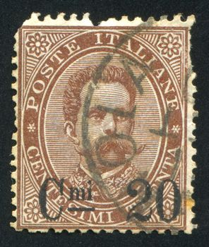 ITALY - CIRCA 1891: stamp printed by Italy, shows Castles, circa 1891