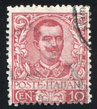 ITALY - CIRCA 1896: stamp printed by Italy, shows Victor Emmanuel III, circa 1896