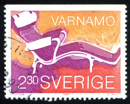 SWEDEN - CIRCA 1989: stamp printed by Sweden, shows Furniture, circa 1989