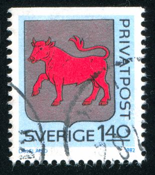 SWEDEN - CIRCA 1982: stamp printed by Sweden, shows Dalsland Arms, circa 1982