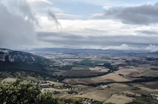 Beautiful view from the mountain in Spain.