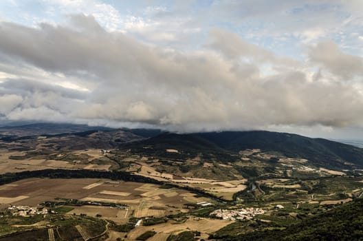 Beautiful view from the mountain in Spain.