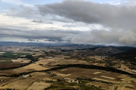 Beautiful view from the mountain in Spain.