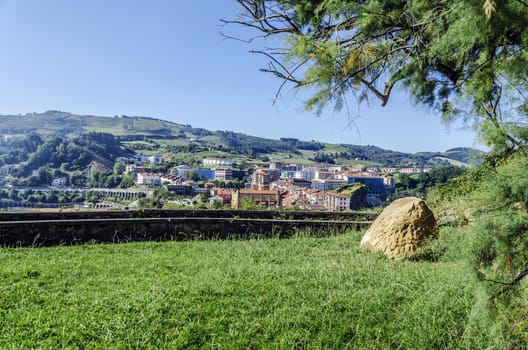 Beautiful place close to Getaria city, Spain. Where you can see the entire city.