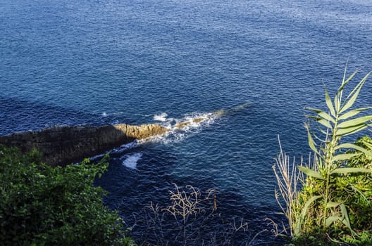 Rocks in the Atlantic ocean