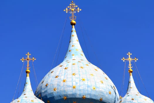 Church cupolas is Suzdal, Russia