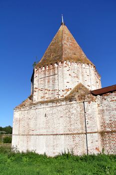 Ancient protective tower in Suzdal, Russia