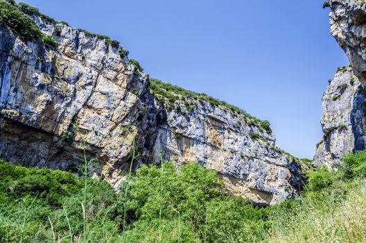 Picture at the canion close to Pamplona city in Spain. With beautiful colors and environment,