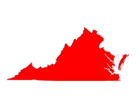 Map of Virginia