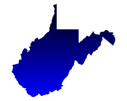 Map of West Virginia