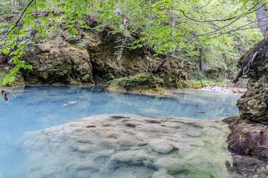Beautiful river deep in to the Navarra's mountain in Spain.