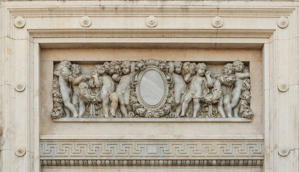 Marble carving detail from The Ananta Samakhom Throne Hall