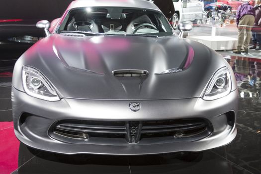 DETROIT - JANUARY 26 :The 2014 Dodge SRT Viper at The North American International Auto Show January 26, 2014 in Detroit, Michigan.