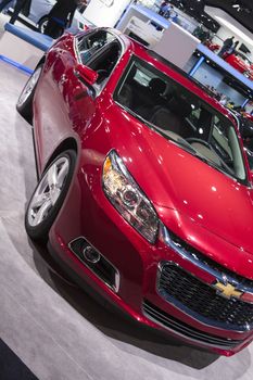 DETROIT - JANUARY 26 :The new 2015 Chevrolet Cruze at The North American International Auto Show January 26, 2014 in Detroit, Michigan.