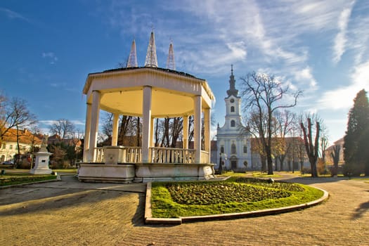 Town of Bjelovar central park, Bilogora region